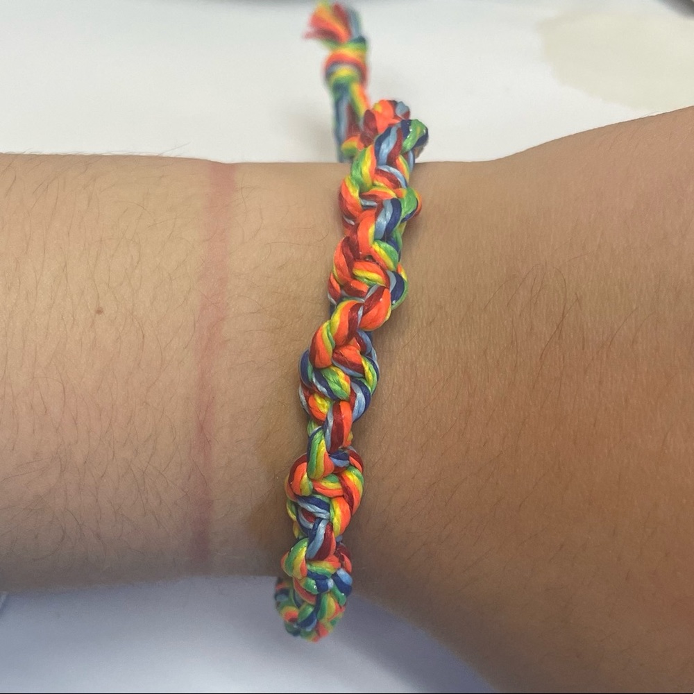 Handmade rainbow braclet
